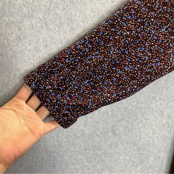 Code x Mode Drop Waist Button Front Ruffle Skirt Satin V Neck Dress - Picture 3 of 8